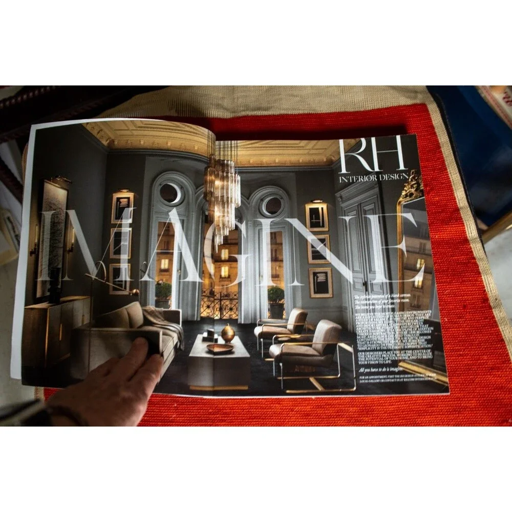 Fall 2016 Restoration Hardware Catalog Magazine Indoors Interior Design RH Decor